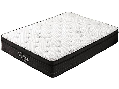 12 Inch Horizon Bamboo Pocket Coil Mattress  - QUEEN SIZE on KamloopsBids