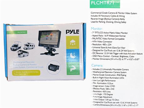 PYLE PLCMTR71 Rearview Monitor and Backup Camera on KamloopsBids