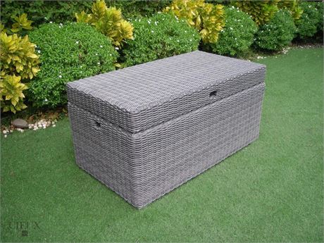 Marseille Grey Storage Trunk - Floor Model on KamloopsBids