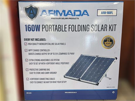 Armada ARM-160FL Portable Folding Solar Kit on KamloopsBids