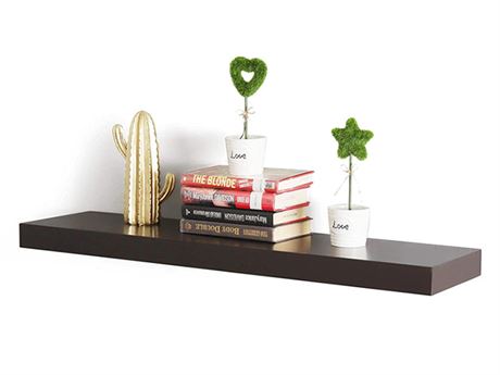 48"W Espresso Floating Shelf on KamloopsBids