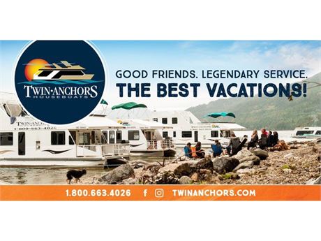 7 Night CruiseCraft 2 Houseboat Rental on KamloopsBids